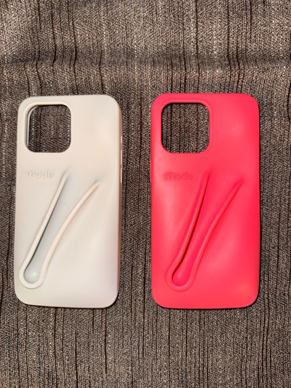 Authentic RHODE Silicone Phone Cases with lipgloss holder. iPhone 15 Pro Max.